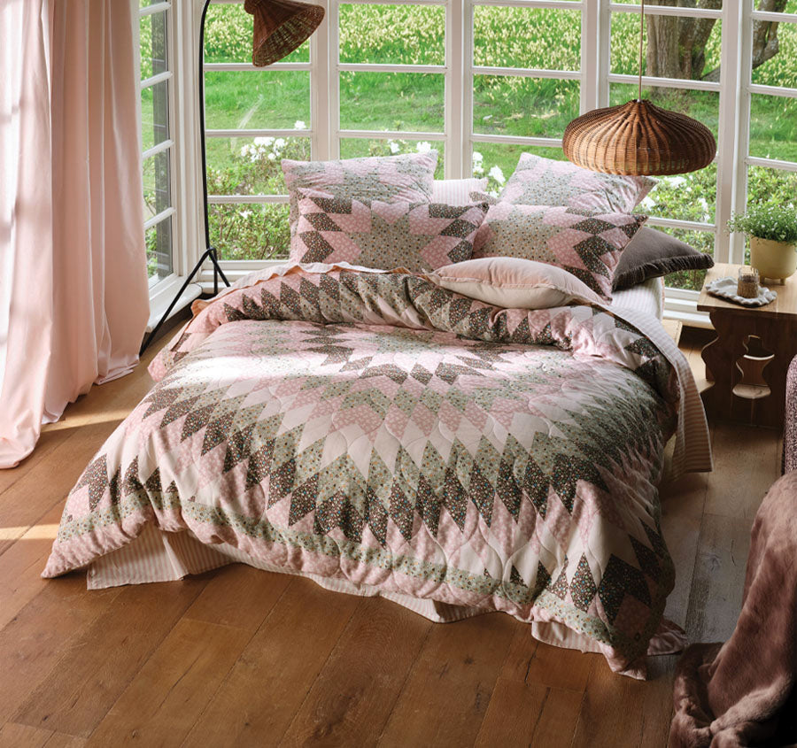 Dusty Quilt Cover Set Range Rose