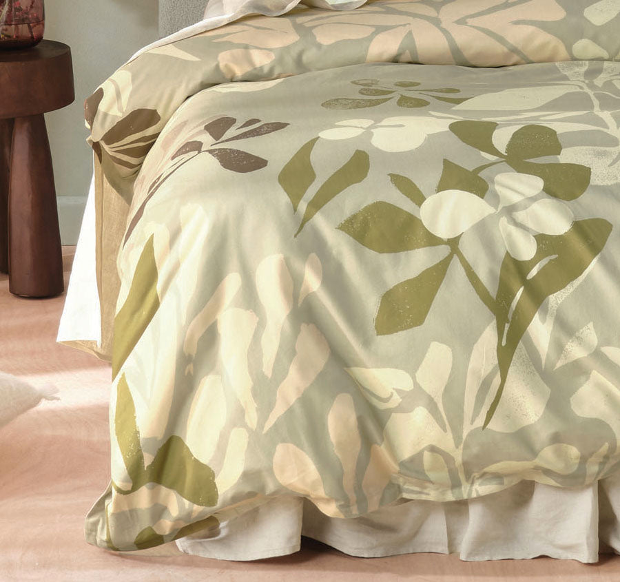 Indy Quilt Cover Set Range Eucalyptus