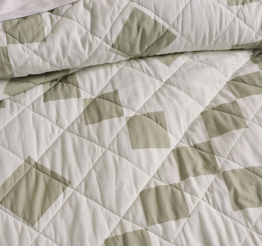 Una Quilt Cover Set Range Eucalyptus