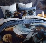 Golden Glow Quilt Cover Set Range Navy