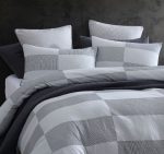 Region Quilt Cover Set Range Grey